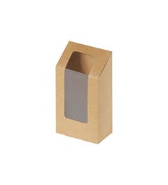 Kraft/PLA wrap box + window 90x50x139/170mm