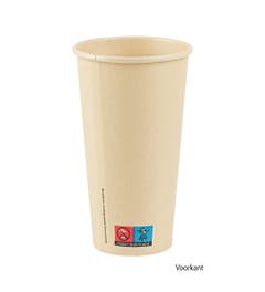 Bamboo Paper/PLA Milkshake cup 16oz/480ml