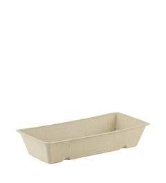 Sugarcane Snack Container A18 - Brown