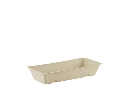 Sugarcane Snack Container A18 - Brown
