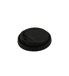CPLA lid black for coffee cup 8 oz / 240 ml