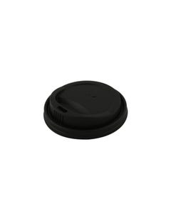 CPLA lid black for coffee cup 8 oz / 240 ml