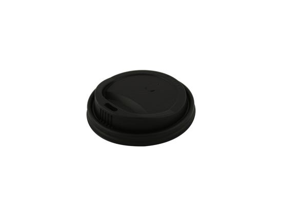 CPLA lid black for coffee cup 10-12 oz / 300-360 ml