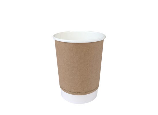 Kraft coffee cup 8 oz / 240 ml double wall