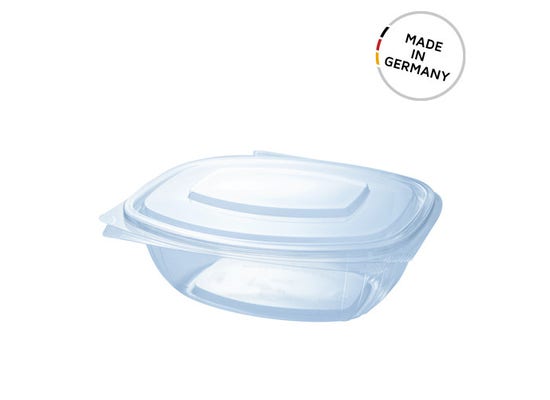 PLA clamshell 34 oz / 1000 ml - Made in Germany