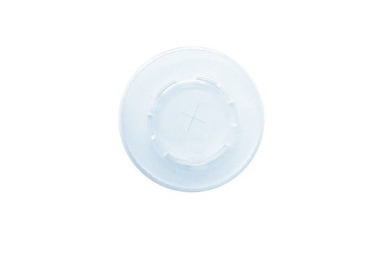 Flat lid with straw hole for BioWare, Polarity PLA cups