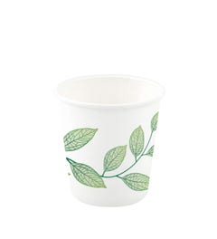 Paper Coffee Cup 10 oz / 300 ml - Green Leaves