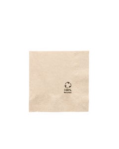 FSC® Cocktail napkins 2-ply 10 x 10 cm unbleached