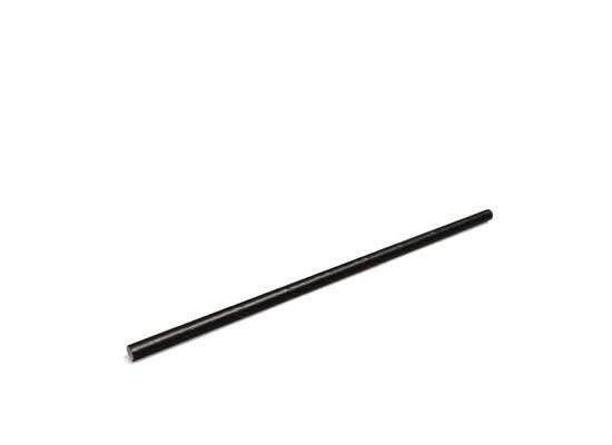 Thin black paper straws - 19,7 cm