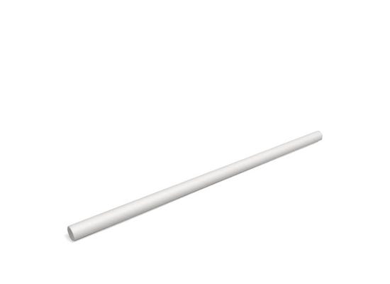 Long white paper straws - 21 cm