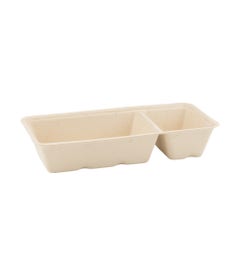 Sugarcane French Fries Tray M - with Sauce Compartment