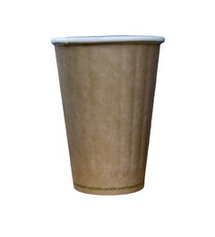 Double Wall Paper Coffee Cup Cup 12 oz / 360 ml - Kraft