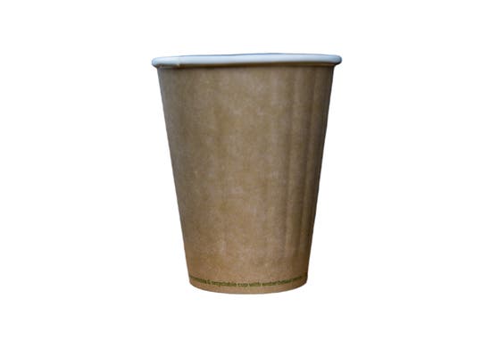 Double Wall Paper Coffee Cup Cup 12 oz / 360 ml - Kraft