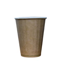 Double Wall Paper Coffee Cup 8 oz / 240 ml - Kraft