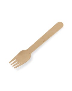 FSC® wooden fork waxed 16 cm