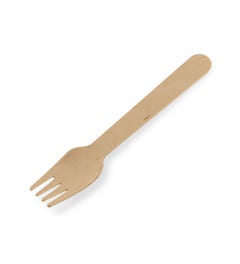 FSC® wooden fork waxed 16 cm