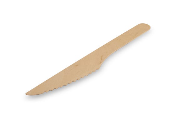 FSC® Wooden Knife 16 cm - Waxed
