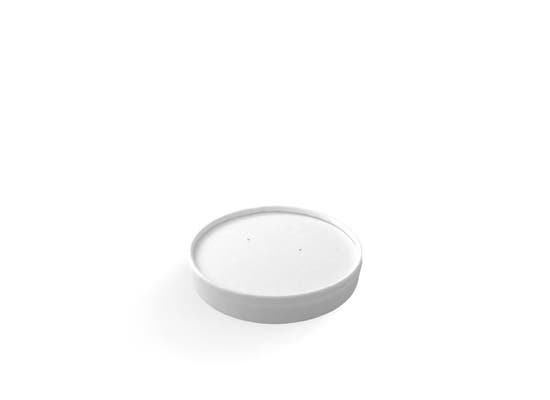 White Paper Lid for Food Containers 6-10 oz / 160-300 ml